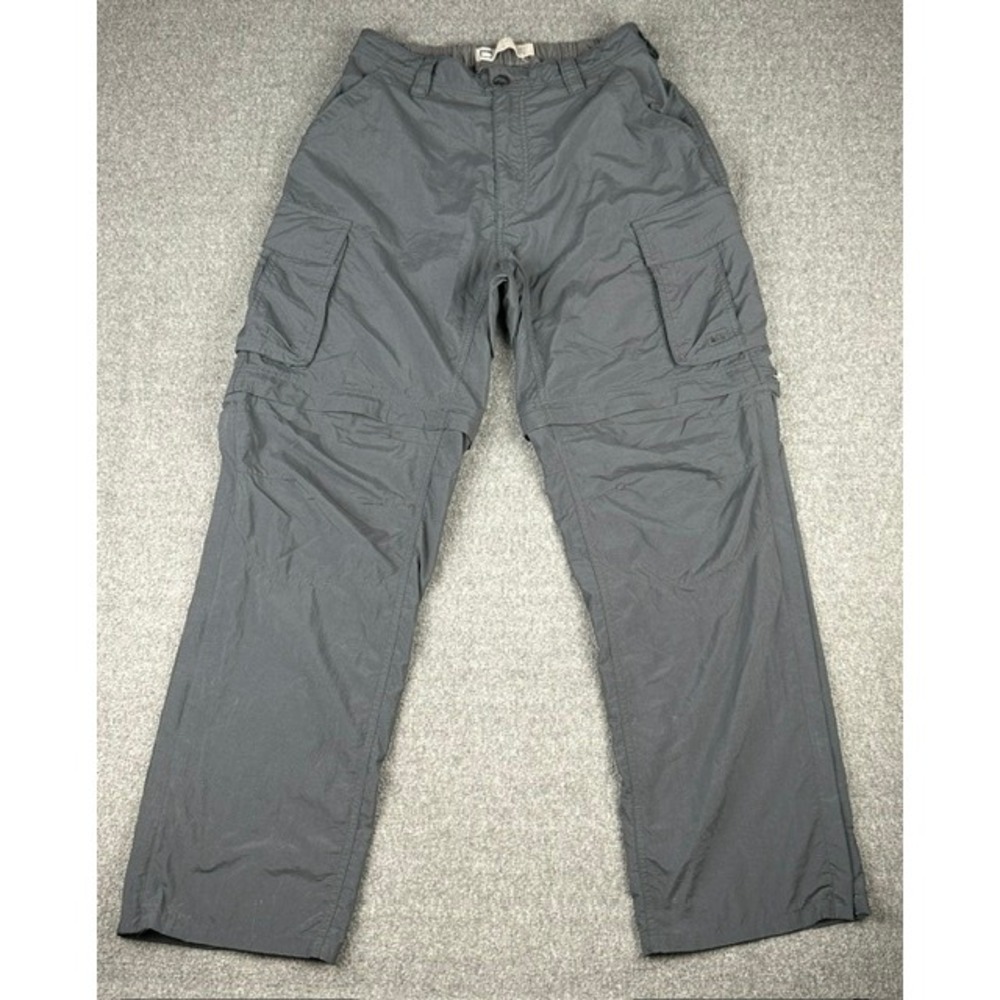 REI Mens Convertible Cargo Hiking Pants Gray Size M 30L Zip Off Outdoor